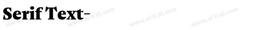 Serif Text字体转换
